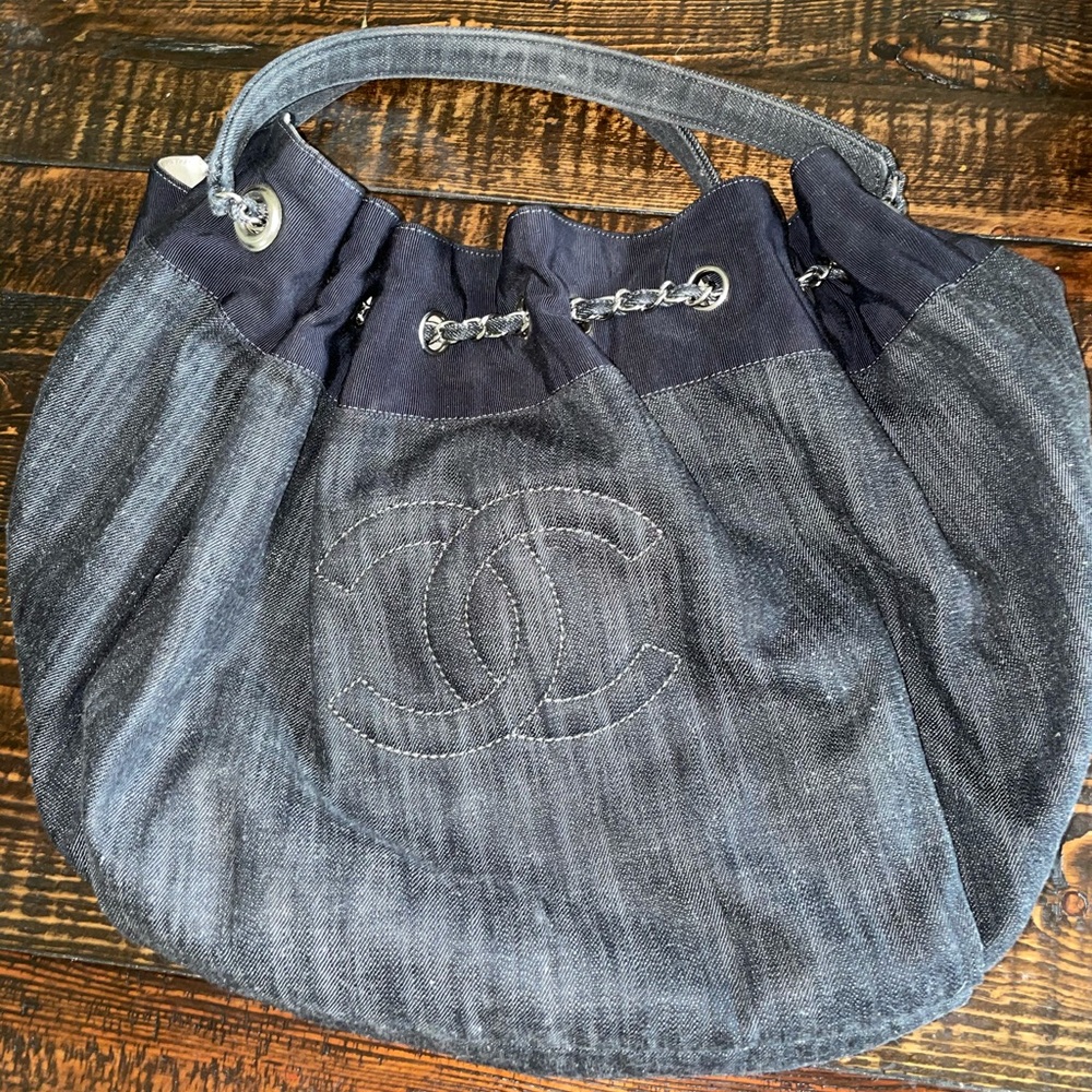 Chanel Denim XL Cabas Hobo